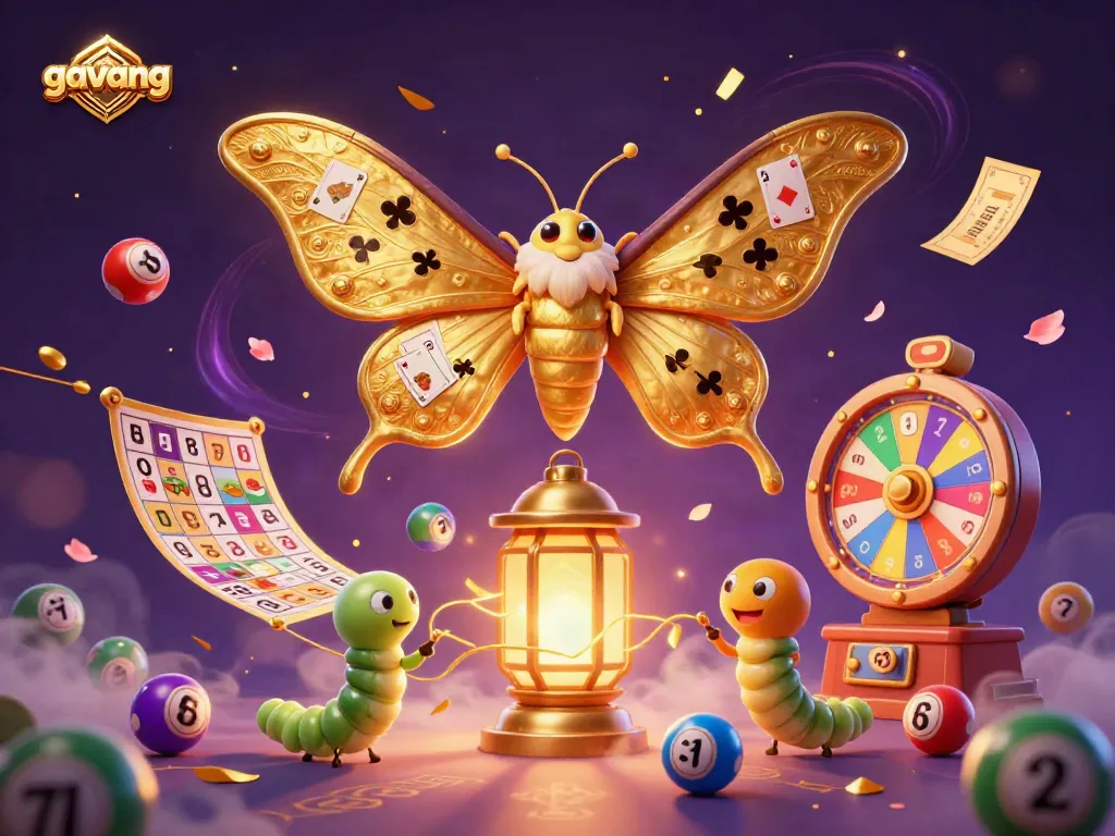 Engage with gavang's expansive lottery world through vibrant, dynamic scenes and rich gambling elements.